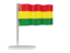 Bolivia. Flag pin. Download icon.