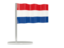 Bonaire. Flag pin. Download icon.