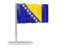 Bosnia and Herzegovina. Flag pin. Download icon.