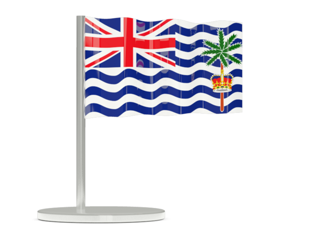 Flag pin. Download flag icon of British Indian Ocean Territory at PNG format