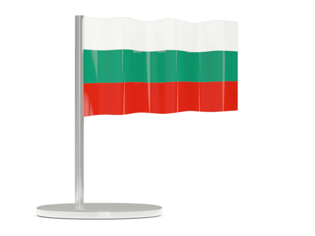 Flag pin. Download flag icon of Bulgaria at PNG format