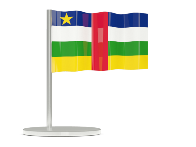 Флажок-булавка. Скачать флаг. Центральноафриканская Республика