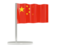 China. Flag pin. Download icon.