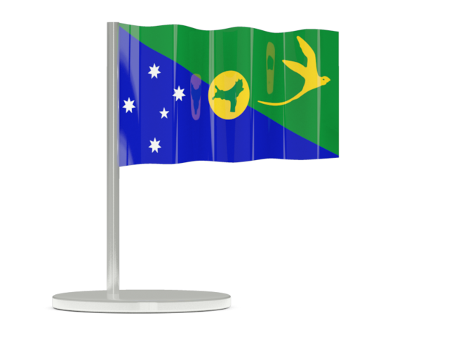 Flag pin. Download flag icon of Christmas Island at PNG format
