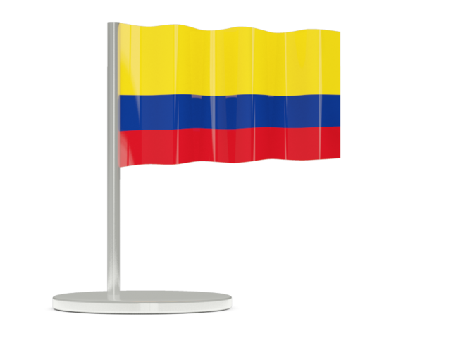 Flag pin. Download flag icon of Colombia at PNG format