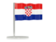 Croatia. Flag pin. Download icon.