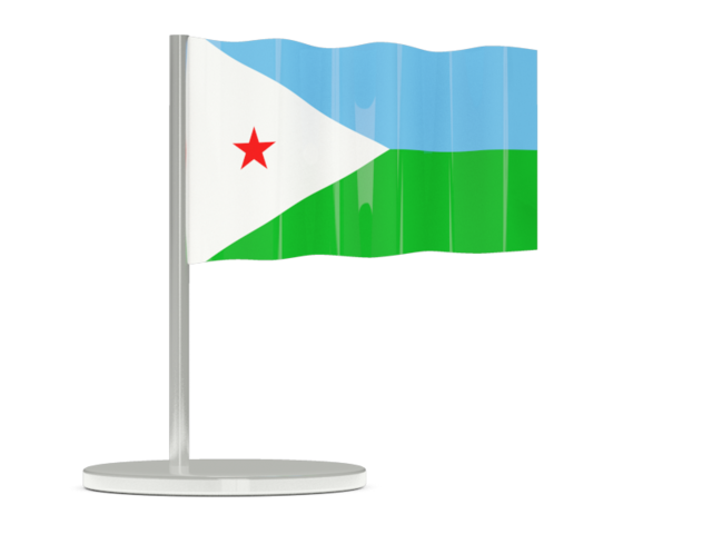 Flag pin. Download flag icon of Djibouti at PNG format