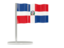 Dominican Republic. Flag pin. Download icon.