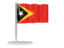 East Timor. Flag pin. Download icon.