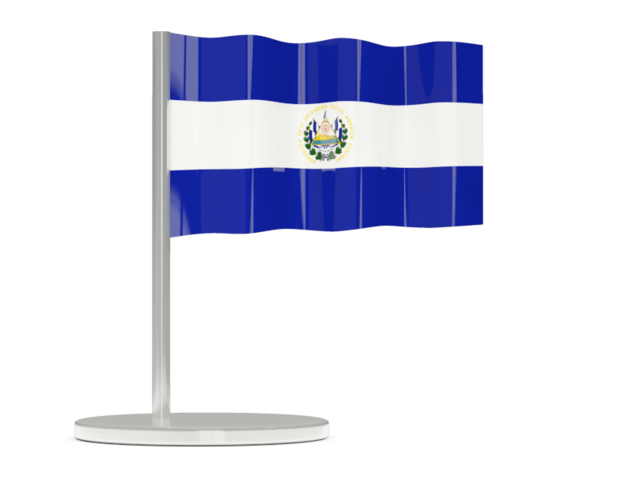Флажок-булавка. Скачать флаг. Сальвадор