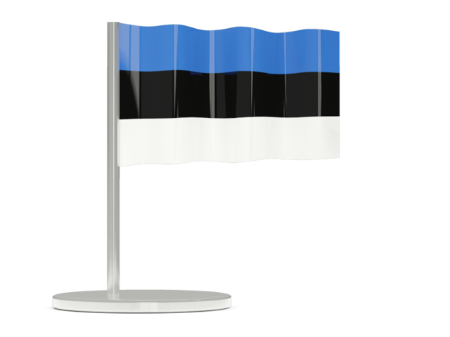 Флажок-булавка. Скачать флаг. Эстония