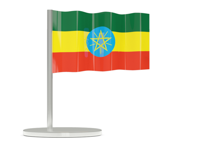 Flag pin. Download flag icon of Ethiopia at PNG format