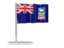Falkland Islands. Flag pin. Download icon.