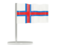 Faroe Islands. Flag pin. Download icon.