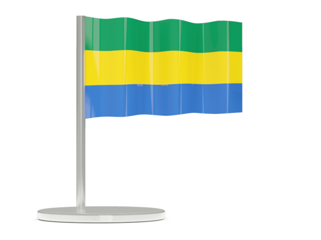 Flag pin. Download flag icon of Gabon at PNG format