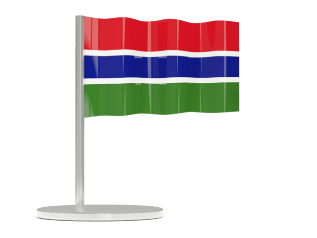 Flag pin. Download flag icon of Gambia at PNG format