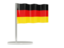 Germany. Flag pin. Download icon.