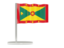 Grenada. Flag pin. Download icon.