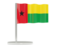 Guinea-Bissau. Flag pin. Download icon.