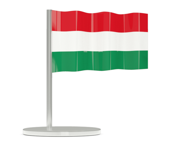 Flag pin. Download flag icon of Hungary at PNG format