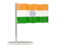 India. Flag pin. Download icon.