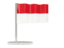 Flag pin