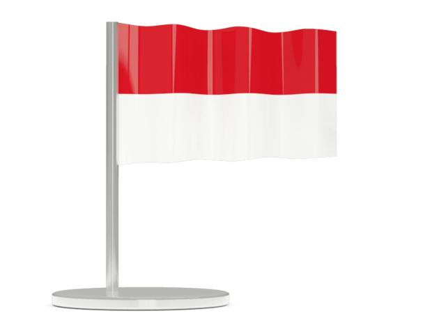 Флажок-булавка. Скачать флаг. Индонезия