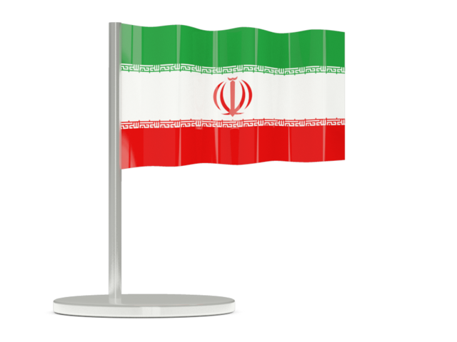 Флажок-булавка. Скачать флаг. Иран