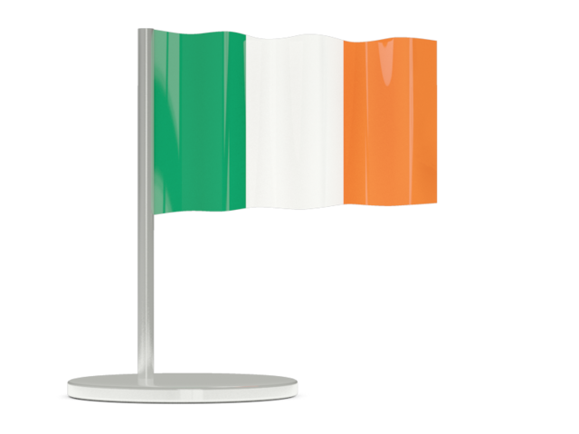 Flag pin. Download flag icon of Ireland at PNG format