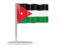 Jordan. Flag pin. Download icon.