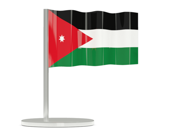 Флажок-булавка. Скачать флаг. Иордания