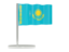 Kazakhstan. Flag pin. Download icon.