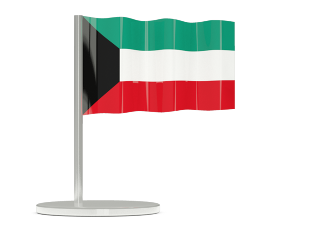 Flag pin. Download flag icon of Kuwait at PNG format