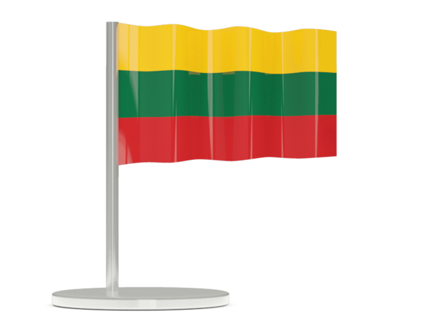 Flag pin. Download flag icon of Lithuania at PNG format