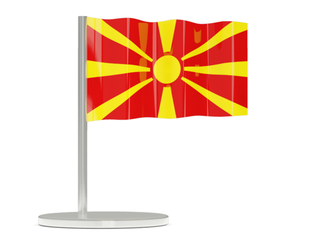 Flag pin. Download flag icon of Macedonia at PNG format