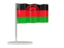 Malawi. Flag pin. Download icon.