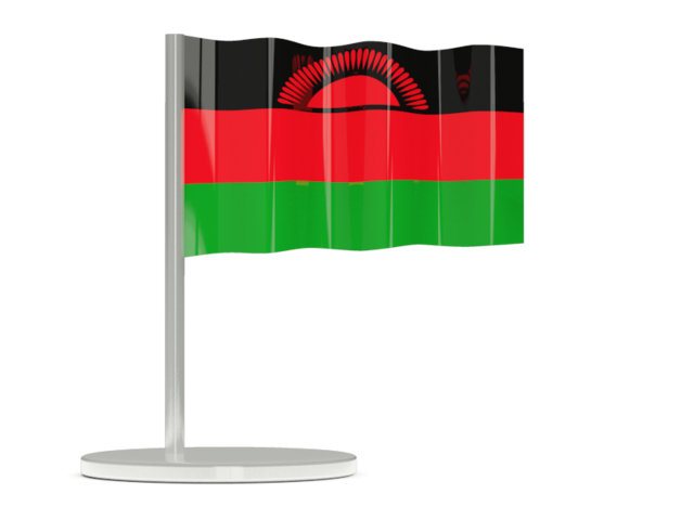 Флажок-булавка. Скачать флаг. Малави