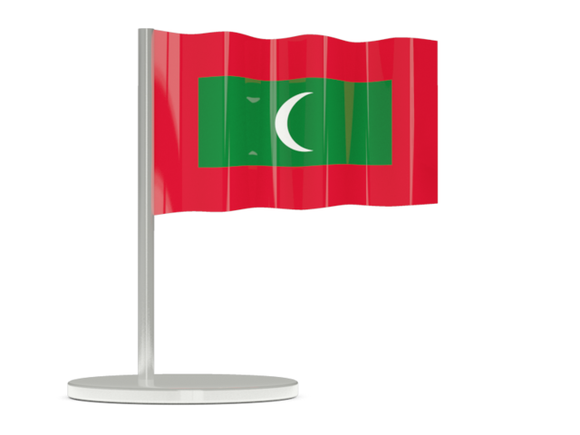 Flag pin. Download flag icon of Maldives at PNG format