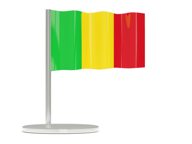 Flag pin. Download flag icon of Mali at PNG format