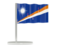 Marshall Islands. Flag pin. Download icon.