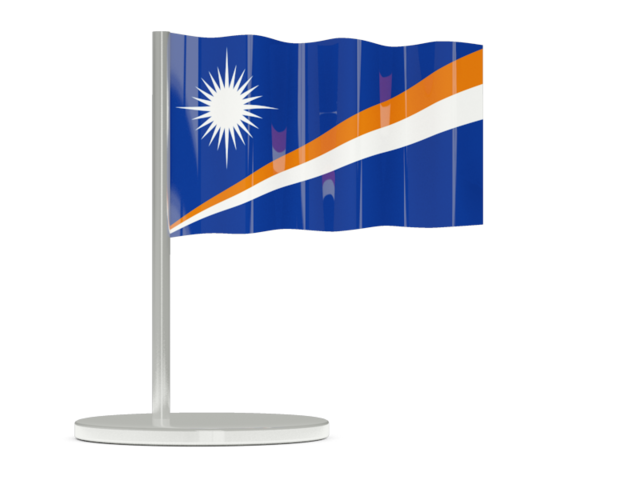 Flag pin. Download flag icon of Marshall Islands at PNG format