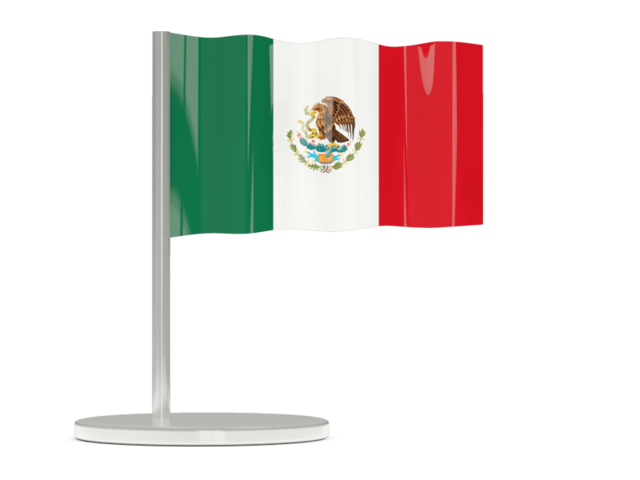 Флажок-булавка. Скачать флаг. Мексика