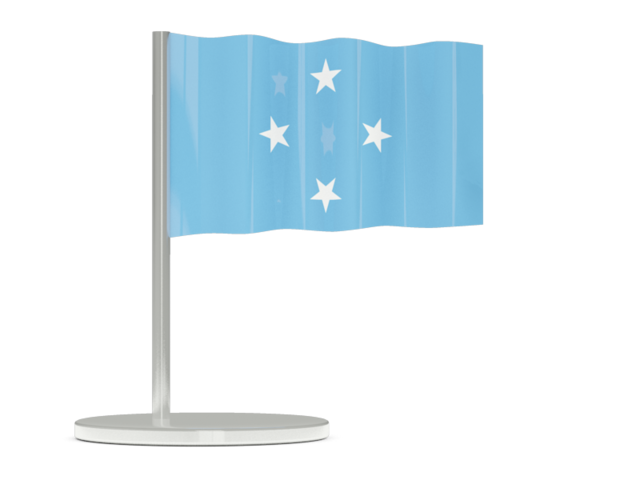 Flag pin. Download flag icon of Micronesia at PNG format