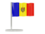 Moldova. Flag pin. Download icon.