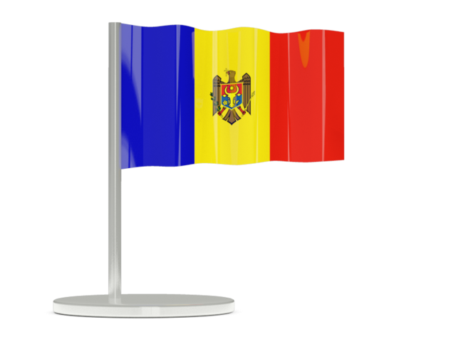 Флажок-булавка. Скачать флаг. Молдавия