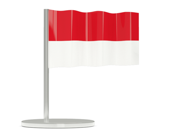 Flag pin. Download flag icon of Monaco at PNG format