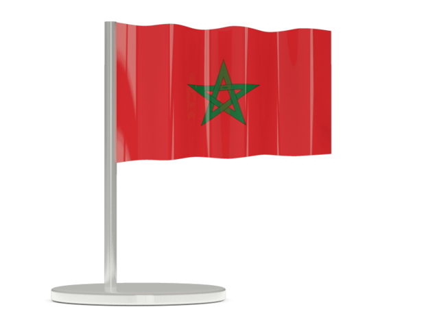 Flag pin. Download flag icon of Morocco at PNG format