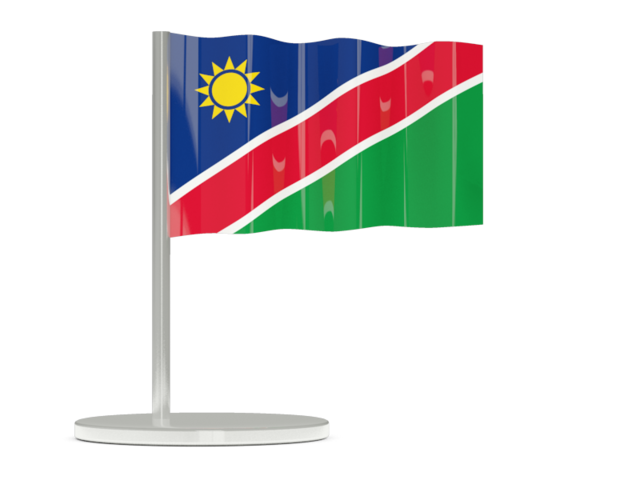 Флажок-булавка. Скачать флаг. Намибия