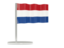 Netherlands. Flag pin. Download icon.