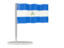 Nicaragua. Flag pin. Download icon.